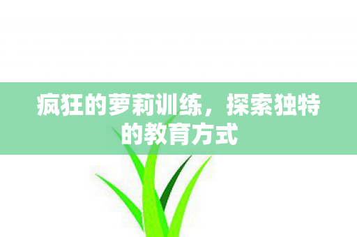 疯狂的萝莉训练，探索独特的教育方式