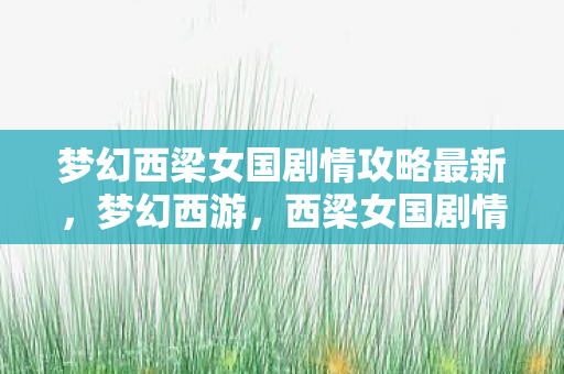 梦幻西梁女国剧情攻略最新，梦幻西游，西梁女国剧情攻略详解