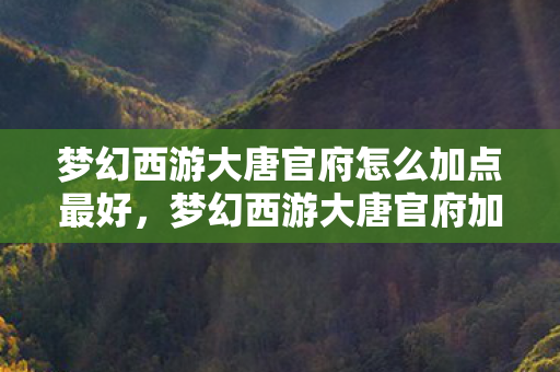 梦幻西游大唐官府怎么加点最好，梦幻西游大唐官府加点攻略