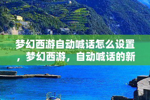 梦幻西游自动喊话怎么设置，梦幻西游，自动喊话的新世界