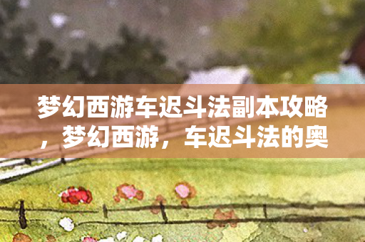 梦幻西游车迟斗法副本攻略，梦幻西游，车迟斗法的奥秘与魅力