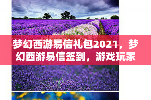 梦幻西游易信礼包2021，梦幻西游易信签到，游戏玩家的日常打卡新体验