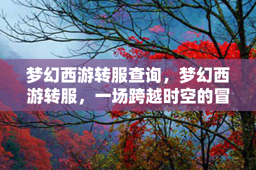 梦幻西游转服查询，梦幻西游转服，一场跨越时空的冒险之旅