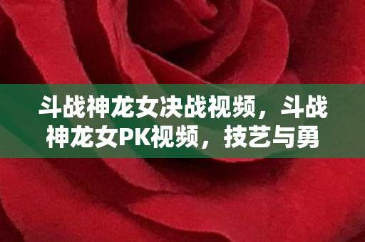 斗战神龙女决战视频，斗战神龙女PK视频，技艺与勇气的较量