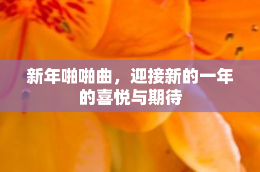 新年啪啪曲，迎接新的一年的喜悦与期待