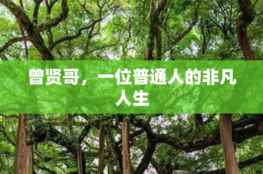 曾贤哥，一位普通人的非凡人生