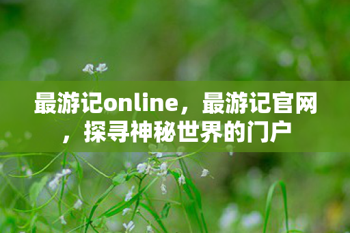 最游记online，最游记官网，探寻神秘世界的门户