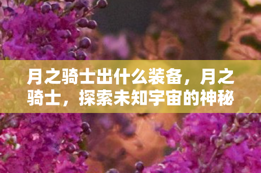 月之骑士出什么装备，月之骑士，探索未知宇宙的神秘力量