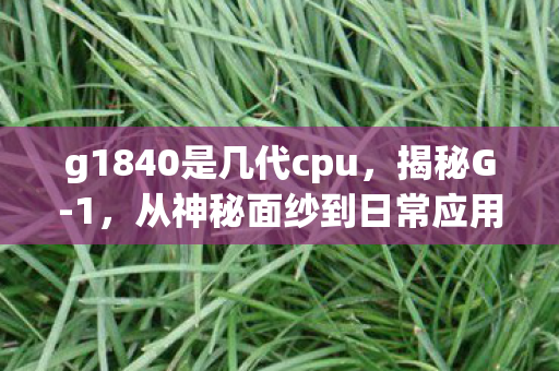 g1840是几代cpu，揭秘G-1，从神秘面纱到日常应用的全解析