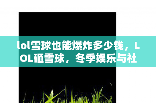 lol雪球也能爆炸多少钱，LOL砸雪球，冬季娱乐与社交互动的新体验