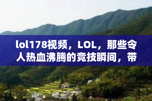 lol178视频，LOL，那些令人热血沸腾的竞技瞬间，带你领略不一样的电竞世界（178）