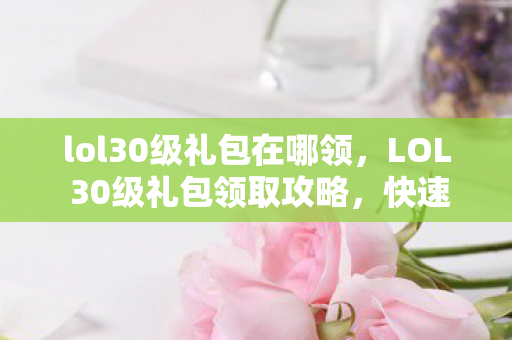 lol30级礼包在哪领，LOL 30级礼包领取攻略，快速获取丰厚奖励，助力你的游戏生涯！