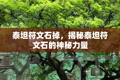 泰坦符文石掉，揭秘泰坦符文石的神秘力量