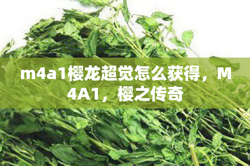 m4a1樱龙超觉怎么获得，M4A1，樱之传奇