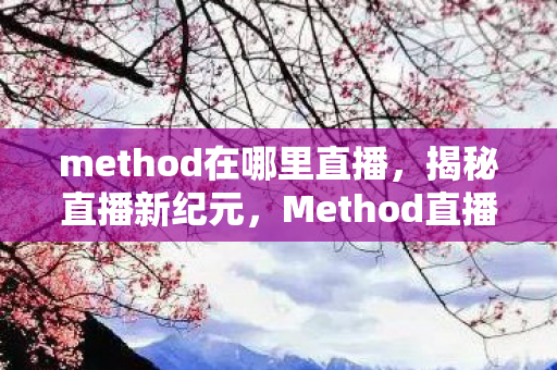 method在哪里直播，揭秘直播新纪元，Method直播的崛起与未来展望