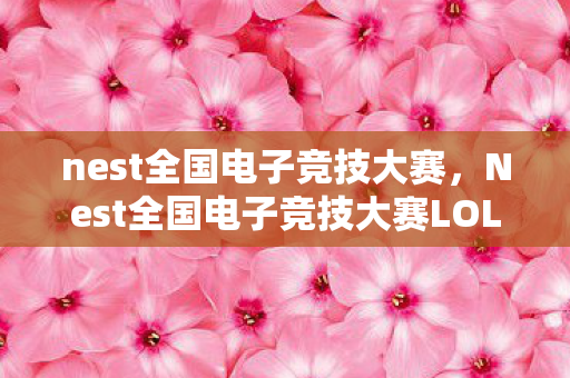 nest全国电子竞技大赛，Nest全国电子竞技大赛LOL赛事，激情燃烧，荣耀之战