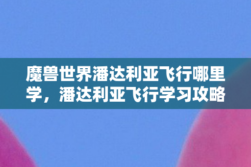 魔兽世界潘达利亚飞行哪里学，潘达利亚飞行学习攻略，轻松掌握飞行技巧