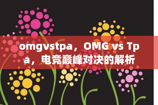 omgvstpa，OMG vs Tpa，电竞巅峰对决的解析