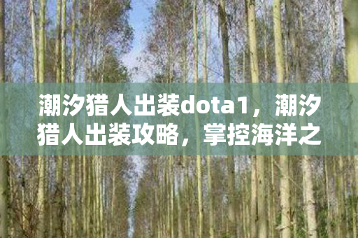 潮汐猎人出装dota1，潮汐猎人出装攻略，掌控海洋之力，引领战场节奏