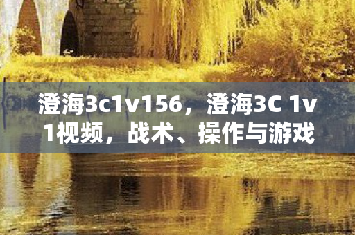 澄海3c1v156，澄海3C 1v1视频，战术、操作与游戏策略的深度解析