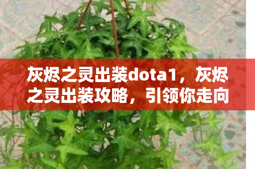 灰烬之灵出装dota1，灰烬之灵出装攻略，引领你走向胜利之路