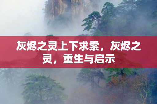 灰烬之灵上下求索，灰烬之灵，重生与启示