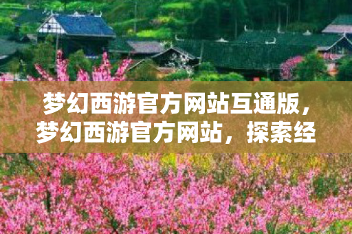 梦幻西游官方网站互通版，梦幻西游官方网站，探索经典游戏世界的门户