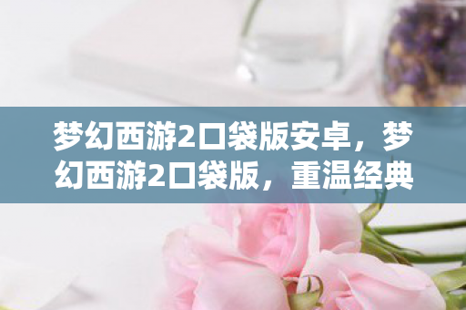 梦幻西游2口袋版安卓，梦幻西游2口袋版，重温经典，掌中仙境