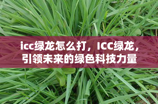 icc绿龙怎么打，ICC绿龙，引领未来的绿色科技力量