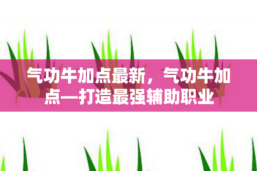 气功牛加点最新，气功牛加点—打造最强辅助职业