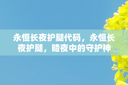 永恒长夜护腿代码，永恒长夜护腿，暗夜中的守护神