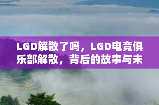 LGD解散了吗，LGD电竞俱乐部解散，背后的故事与未来展望