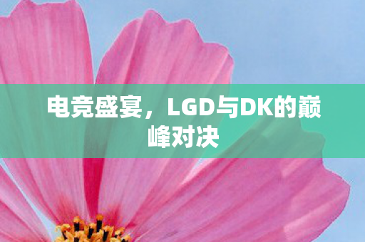 电竞盛宴，LGD与DK的巅峰对决