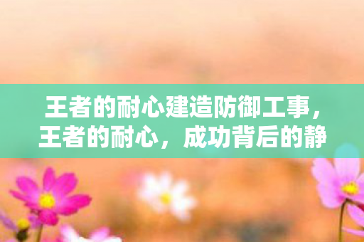 王者的耐心建造防御工事，王者的耐心，成功背后的静默之力