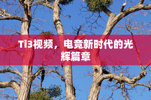 Ti3视频，电竞新时代的光辉篇章