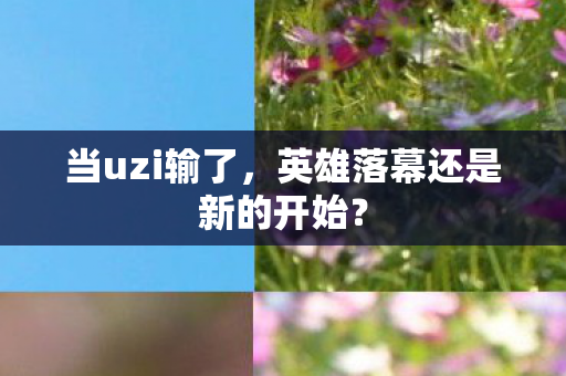 当uzi输了,英雄落幕还是新的开始? 当uzi输了,英雄落幕还是新的开始?