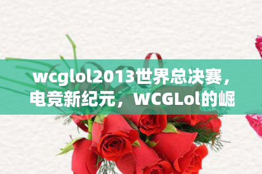 wcglol2013世界总决赛，电竞新纪元，WCGLol的崛起与挑战