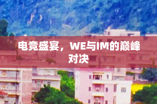 电竞盛宴，WE与IM的巅峰对决