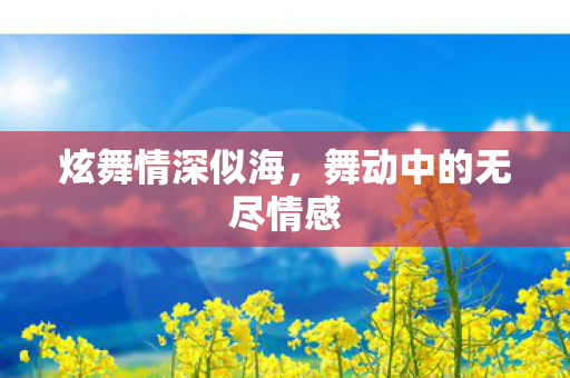 炫舞情深似海，舞动中的无尽情感