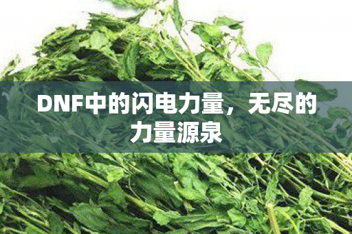 DNF中的闪电力量，无尽的力量源泉