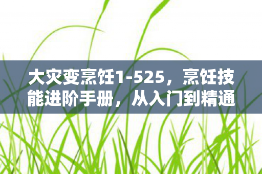 大灾变烹饪1-525，烹饪技能进阶手册，从入门到精通的全方位指南（烹饪1-525）