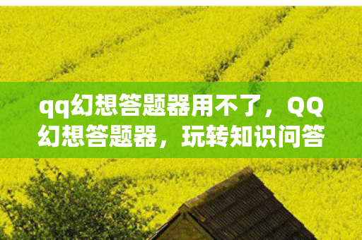 qq幻想答题器用不了，QQ幻想答题器，玩转知识问答，赢取丰厚奖励