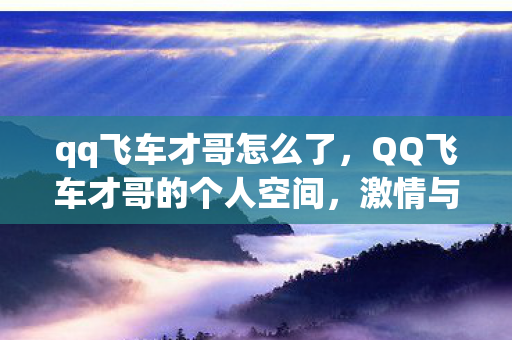 qq飞车才哥怎么了，QQ飞车才哥的个人空间，激情与速度的交织