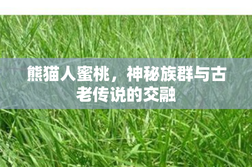 熊猫人蜜桃，神秘族群与古老传说的交融