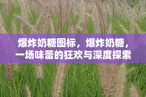 爆炸奶糖图标，爆炸奶糖，一场味蕾的狂欢与深度探索