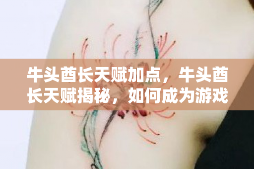 牛头酋长天赋加点，牛头酋长天赋揭秘，如何成为游戏中的霸主？