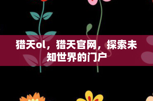 猎天ol，猎天官网，探索未知世界的门户
