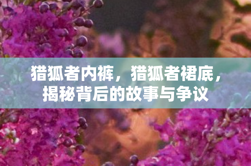 猎狐者内裤，猎狐者裙底，揭秘背后的故事与争议