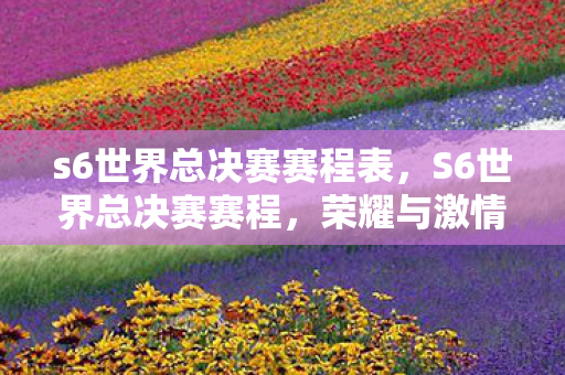 s6世界总决赛赛程表，S6世界总决赛赛程，荣耀与激情的碰撞