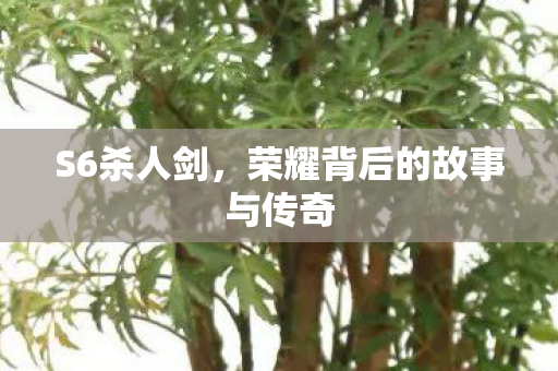 S6杀人剑，荣耀背后的故事与传奇